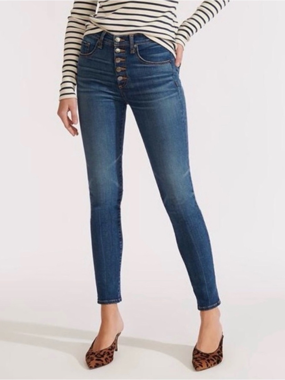 Veronica Beard Debbie High-Rise Skinny Jeans